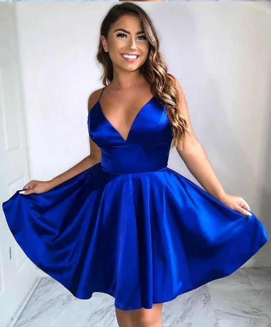 Royal Blue Short Prom Dress, Homecoming Dress, Dresses For Graduation Party, Evening Royal Blue Short Prom Dress, Homecoming Dress, Dresses For Graduation Party, Evening
