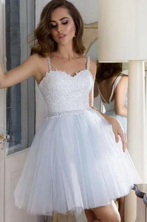White Homecoming Dress, Short Prom Dress ,Dresses For Graduation Party, Evening Dress, Formal Dress, DTH014 White Homecoming Dress, Short Prom Dress ,Dresses For Graduation Party, Evening Dress, Formal Dress, DTH014