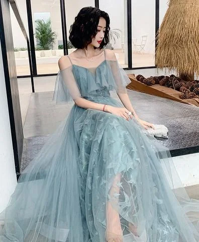 Elegant Fit Lace Appliques Prom Dresses    cg17739
