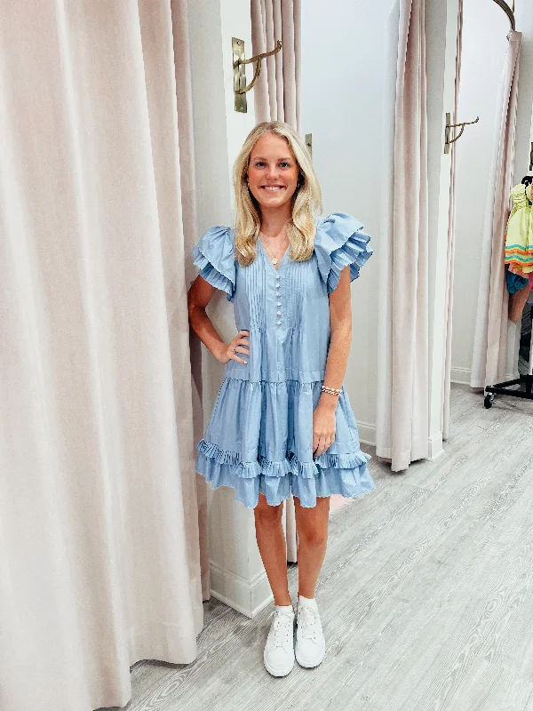 Hunter Bell Virginia Dress - Periwinkle