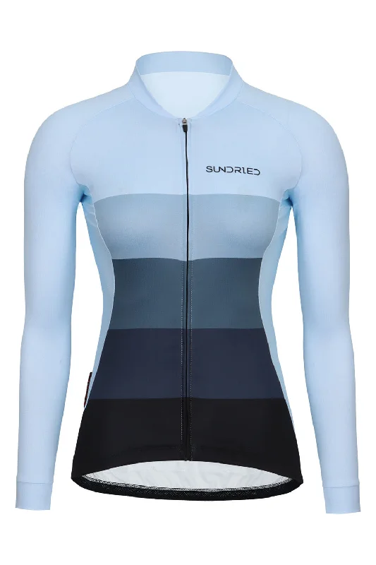 Sundried Ice Women's Long Sleeve Cycle Jersey Minimalist Jersey Tee