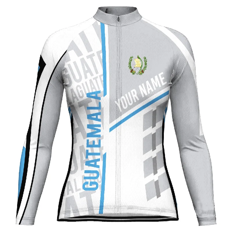 Customized Guatemala Winter Thermal Fleece Long Sleeve Cycling Jersey for Women Modern Jersey Tee Customized Guatemala Winter Thermal Fleece Long Sleeve Cycling Jersey for Women Modern Jersey Tee
