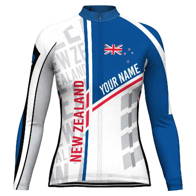 Customized New Zealand Winter Thermal Fleece Long Sleeve Cycling Jersey for Women Women's Jersey Top Customized New Zealand Winter Thermal Fleece Long Sleeve Cycling Jersey for Women Women's Jersey Top