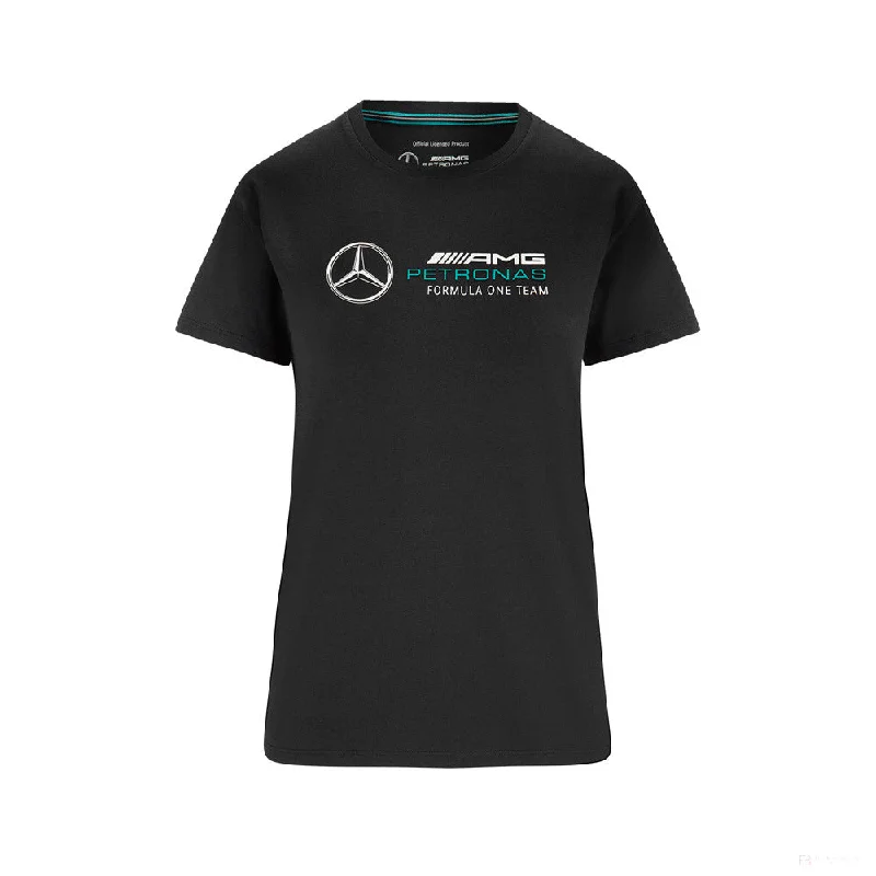 Mercedes Womens T-Shirt, Large Logo, Black, 2022 Denim Fabric Leather Fabric Suede Fabric Mercedes Womens T-Shirt, Large Logo, Black, 2022 Denim Fabric Leather Fabric Suede Fabric