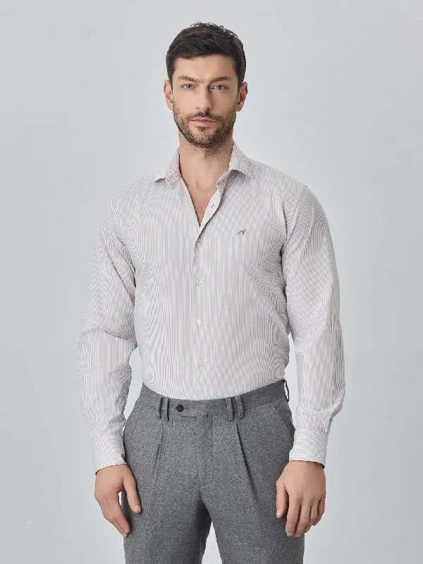 Slim fit 100% bci cotton striped oxford shirt Cotton Fabric Linen Fabric Terry Fabric Slim fit 100% bci cotton striped oxford shirt Cotton Fabric Linen Fabric Terry Fabric