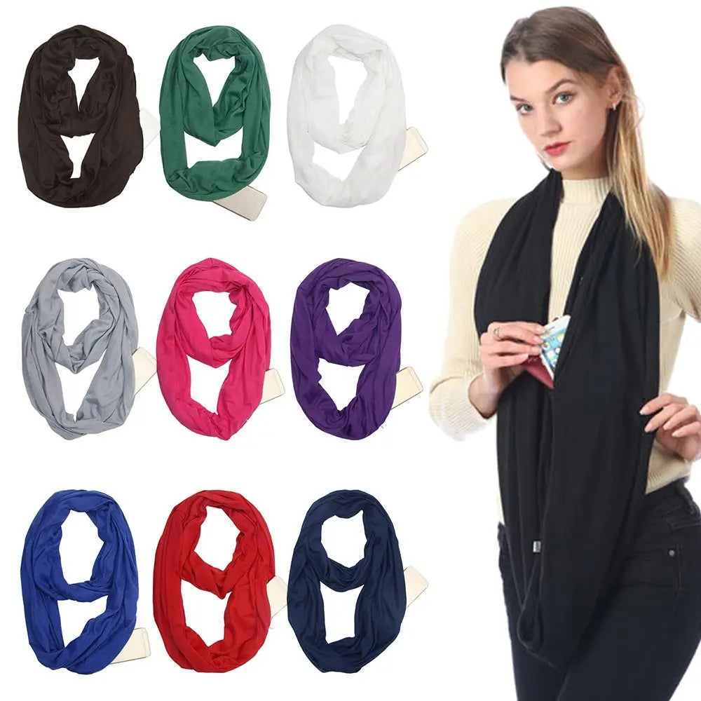 Bib Men Women Shawl Wraps Neck Warmer Circle Loop Scarves Hidden Zip Pocket Infinity Scarf Scarves Elegant Knit Shawl Cape Bib Men Women Shawl Wraps Neck Warmer Circle Loop Scarves Hidden Zip Pocket Infinity Scarf Scarves Elegant Knit Shawl Cape