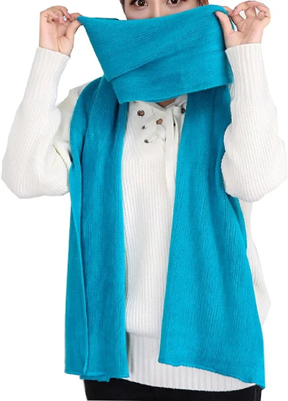 Wander Agio Women's Warm Long Shawl Winter Warm Large Scarf Pure Color Soft Pashmina Shawl Wrap Wander Agio Women's Warm Long Shawl Winter Warm Large Scarf Pure Color Soft Pashmina Shawl Wrap
