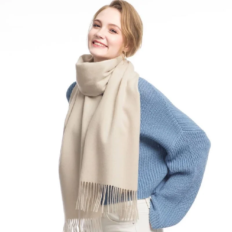 Cashmere Women Scarf Warm Shawl Pashmina Kerchief 100% Wool Long Winter Scarves for Ladies Classic Knit Shawl Wrap Cashmere Women Scarf Warm Shawl Pashmina Kerchief 100% Wool Long Winter Scarves for Ladies Classic Knit Shawl Wrap