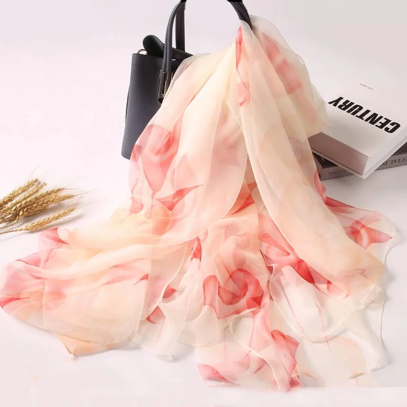 Fashion Women Flowers Gradient Silk Scarf Shawls and Wraps Femme Beach Towel Stylish Cashmere Shawl Wrap Fashion Women Flowers Gradient Silk Scarf Shawls and Wraps Femme Beach Towel Stylish Cashmere Shawl Wrap