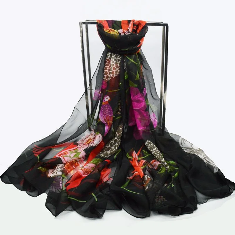 Flower Wrap Shawl Silk Imitation Satin 200*140cm Women Elegant Scarf All-match Headscarf Sunscreen Gauze Shawl Cozy Fleece Shawl Scarf Flower Wrap Shawl Silk Imitation Satin 200*140cm Women Elegant Scarf All-match Headscarf Sunscreen Gauze Shawl Cozy Fleece Shawl Scarf