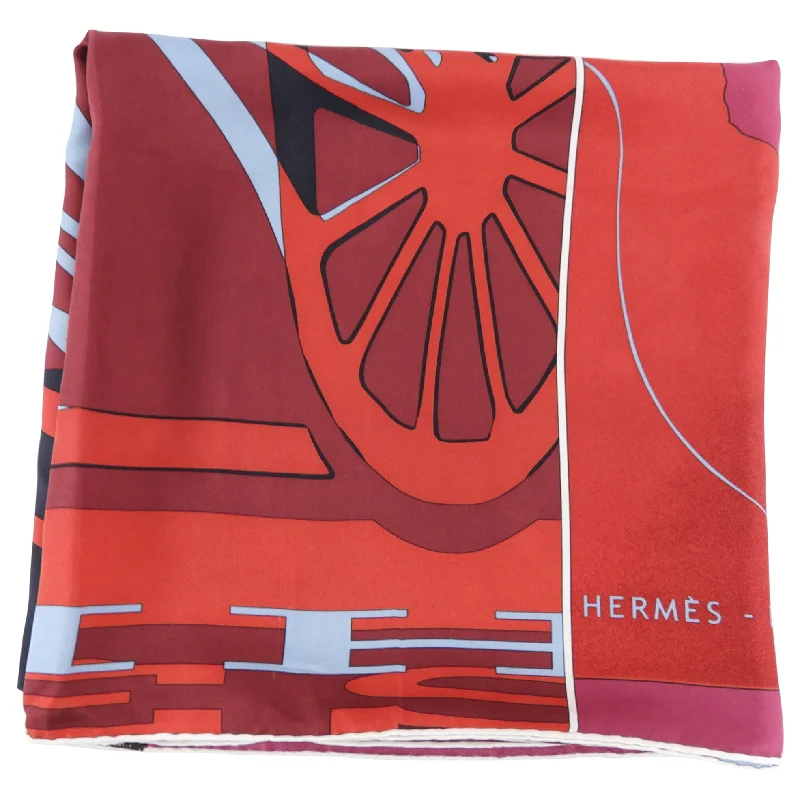 Hermes Caleche, Mors & Bouteilles Silk 140cm Shawl Scarf Fashionable Embroidered Shawl Hermes Caleche, Mors & Bouteilles Silk 140cm Shawl Scarf Fashionable Embroidered Shawl