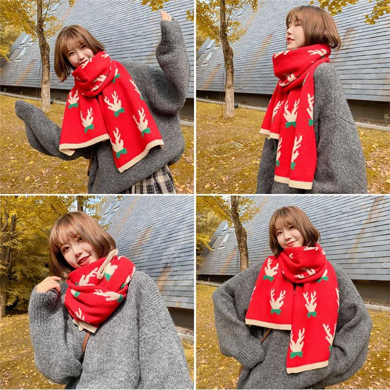 Scarf for Women Wool Pashmina Winter Warm Shawl Female Christmas Scarves Decoration Casual Shawl with Fringes Scarf for Women Wool Pashmina Winter Warm Shawl Female Christmas Scarves Decoration Casual Shawl with Fringes