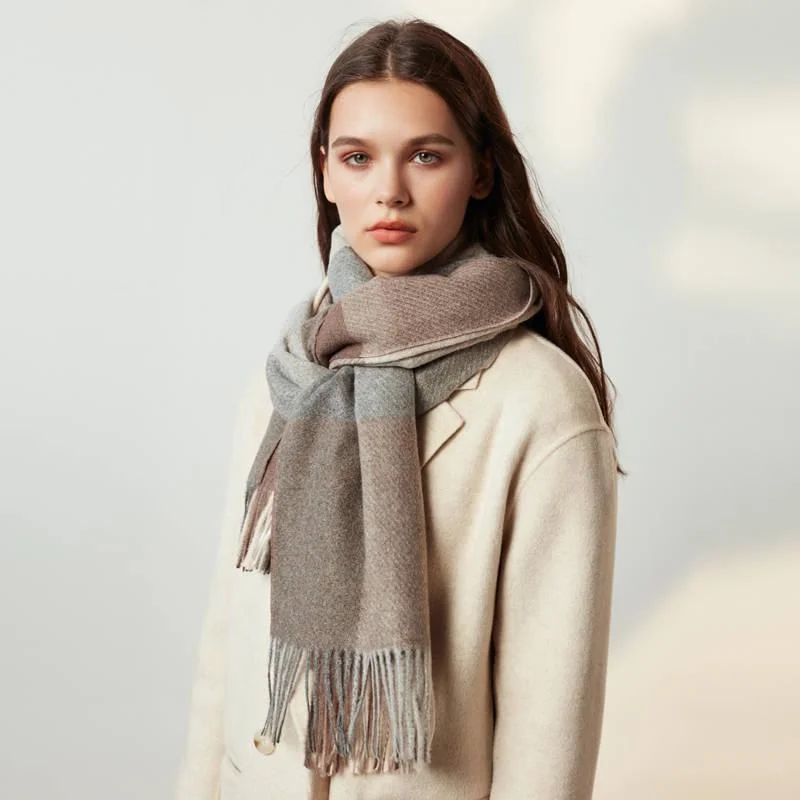 Scarf Winter Women Shawls and Wraps Thick Pure Cashmere Capes Echarpe Warm Scarves for Women Elegant Knit Shawl Cape Scarf Winter Women Shawls and Wraps Thick Pure Cashmere Capes Echarpe Warm Scarves for Women Elegant Knit Shawl Cape