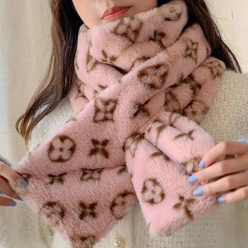 Scarfs for Women Luxury Designer Scarves Winter Warm Women Scarf Windproof Plush Shawls Trendy Floral Print Shawl Scarfs for Women Luxury Designer Scarves Winter Warm Women Scarf Windproof Plush Shawls Trendy Floral Print Shawl