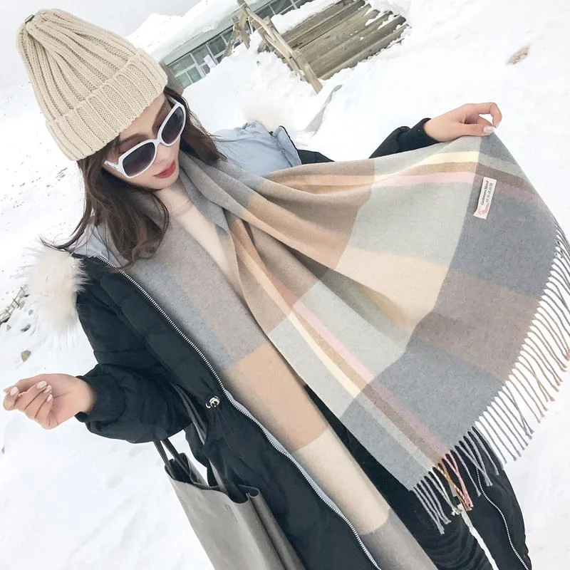Scarfs for Women Plaid Wool Scarves for Women Winter Warm Female Poncho Cape Fashion Lady Shawls Comfortable Embroidered Shawl Scarfs for Women Plaid Wool Scarves for Women Winter Warm Female Poncho Cape Fashion Lady Shawls Comfortable Embroidered Shawl