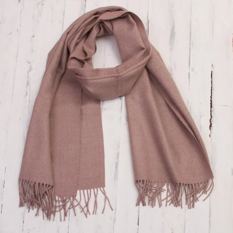 Simple Beauty in Dusty Rose 100% Baby Alpaca Shawl in Solid Dusty Rose from Peru Luxurious Cashmere Shawl Wrap Simple Beauty in Dusty Rose 100% Baby Alpaca Shawl in Solid Dusty Rose from Peru Luxurious Cashmere Shawl Wrap
