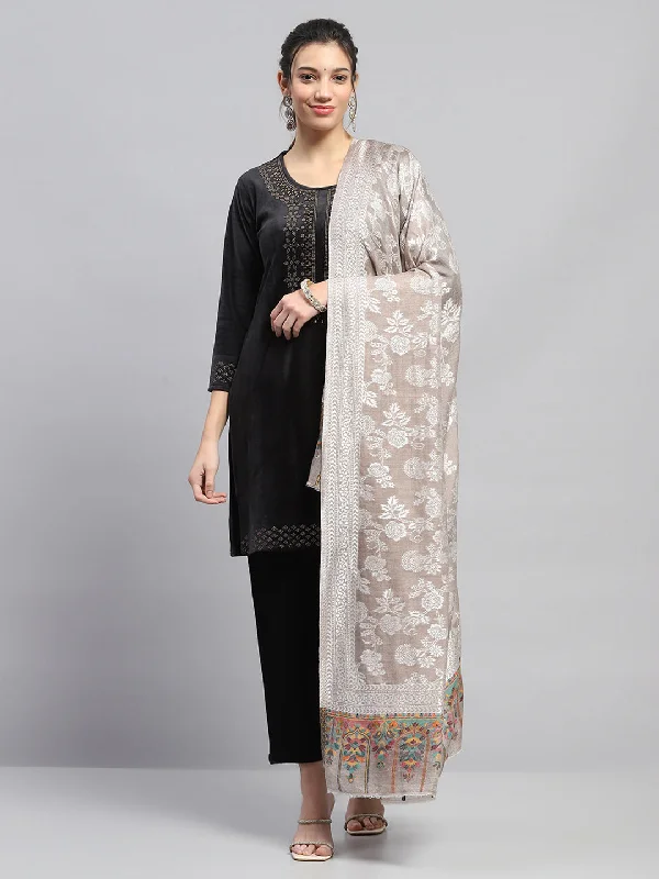 Women Multicolor Self Design Reversible Shawl Warm Cashmere Shawl Scarf