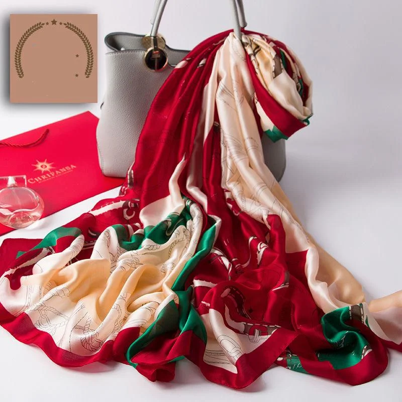 Scarves for Women Shawl Print Silk Satin Scarf Female 180cmx90cm Square Shawls Scarfs for Ladies Luxurious Silk Shawl Cape Scarves for Women Shawl Print Silk Satin Scarf Female 180cmx90cm Square Shawls Scarfs for Ladies Luxurious Silk Shawl Cape